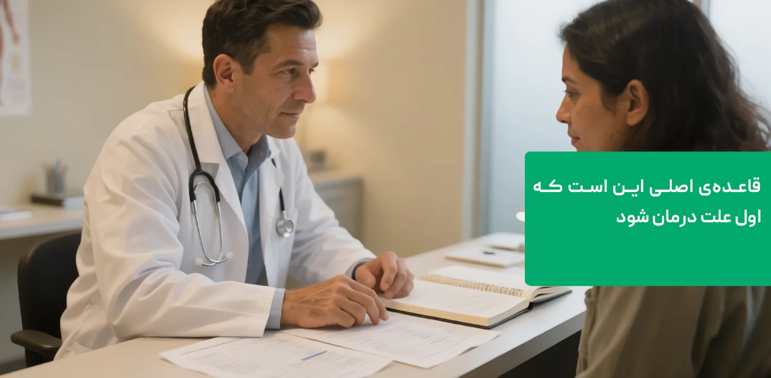 مشاوره با پزشک درباره&zwnj;ی علت ریزش مو و ترتیب درمان