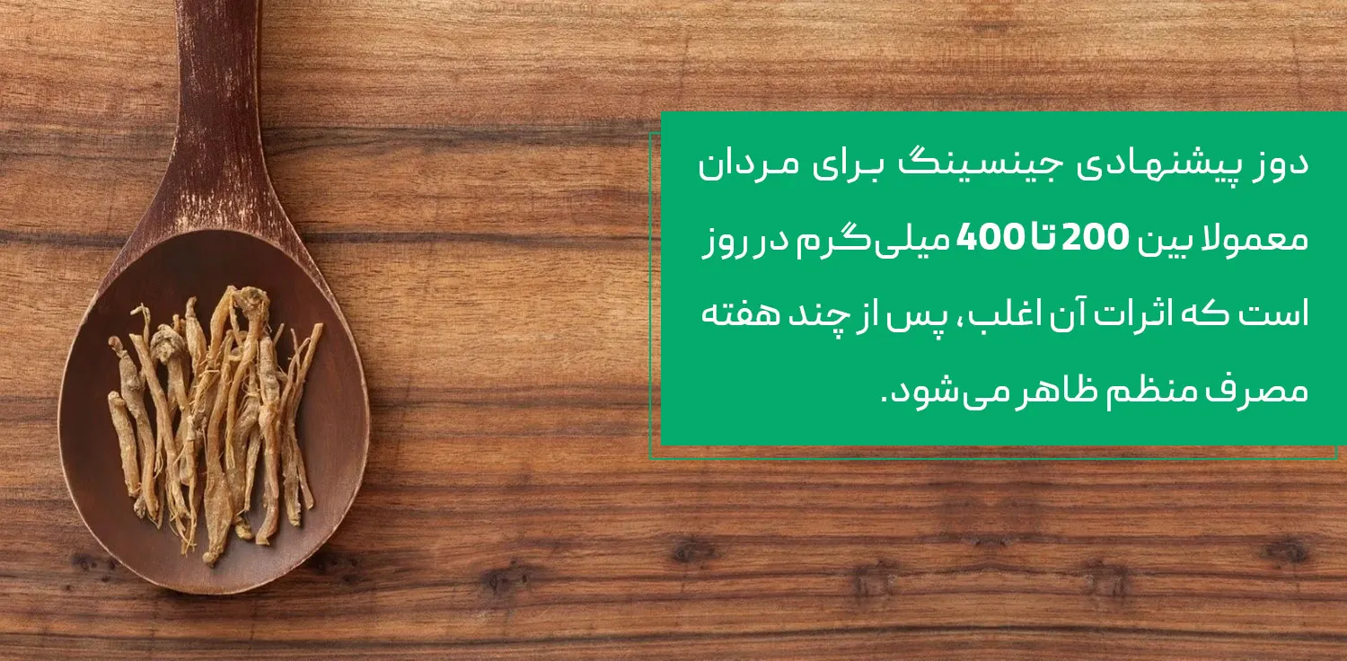 طریقه مصرف جینسینگ برای مردان