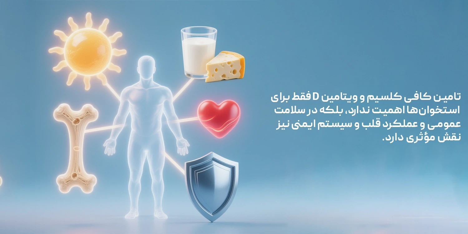 اهمیت کلسیم و ویتامین D در بدن