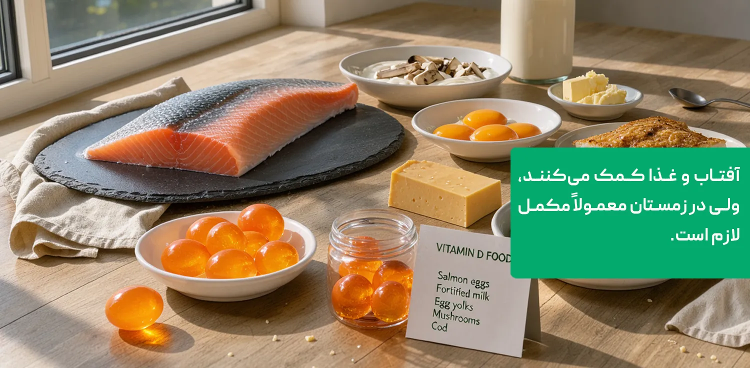منابع ویتامین D؛ آفتاب، ماهی و تخم&zwnj;مرغ
