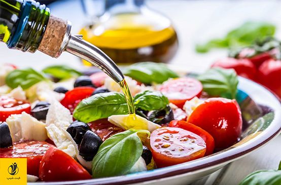 رژیم مدیترانه ای هرم غذایی کامل و متنوعی دارد مملو از مواد غذایی مفید مثل سبزیجات و چربی های سالم