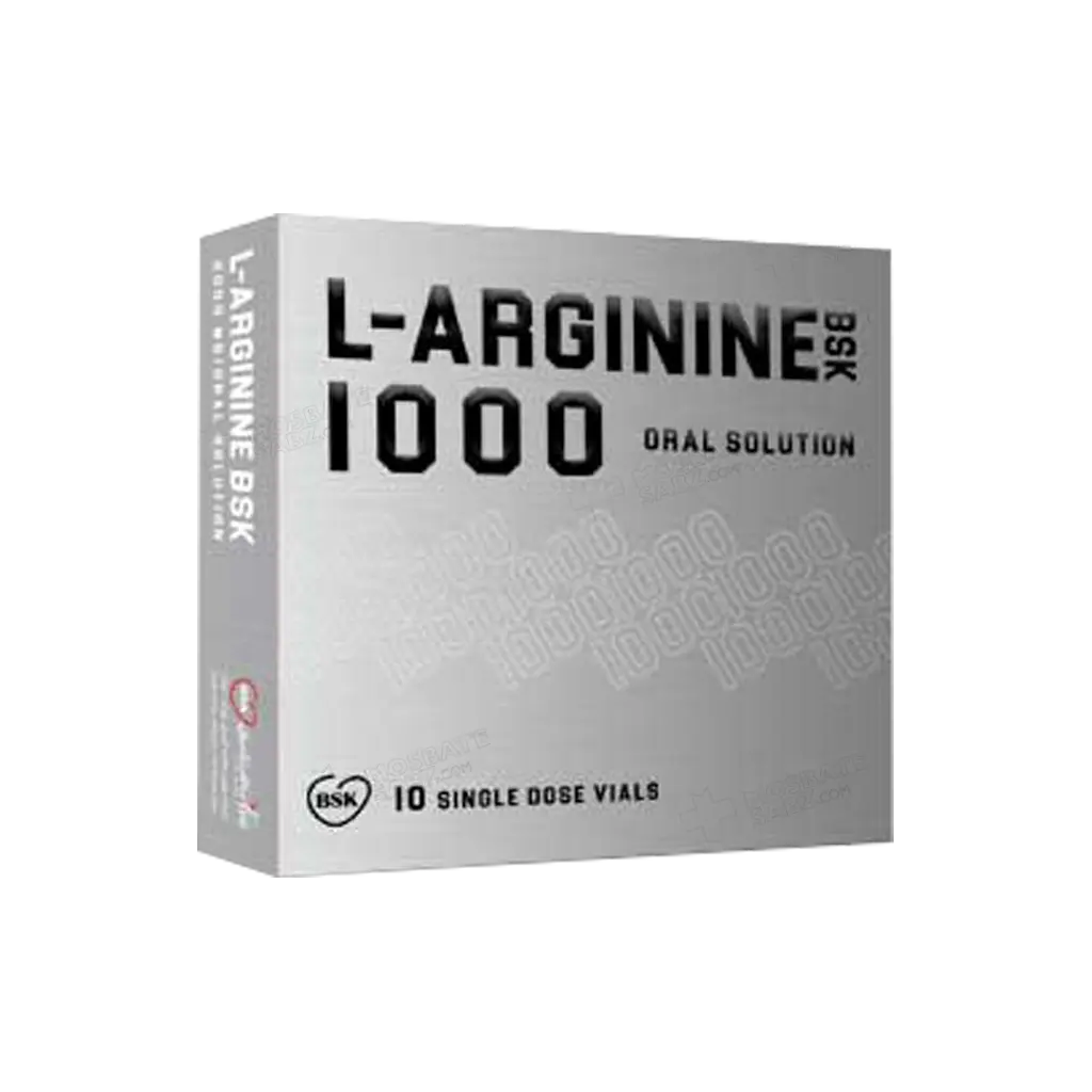 ویال ال آرژنین 1000 میلی گرم بی اس کی بسته 10 عددی