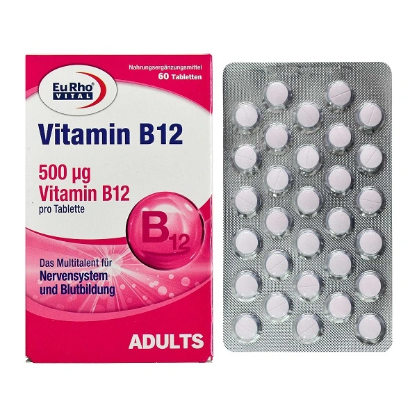 قرص ویتامین B12 یوروویتال 60 عددی
