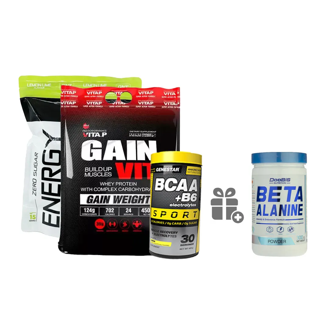 پکیج افزایش وزن و حجم + هدیه بتاآلانین پودری دوبیس