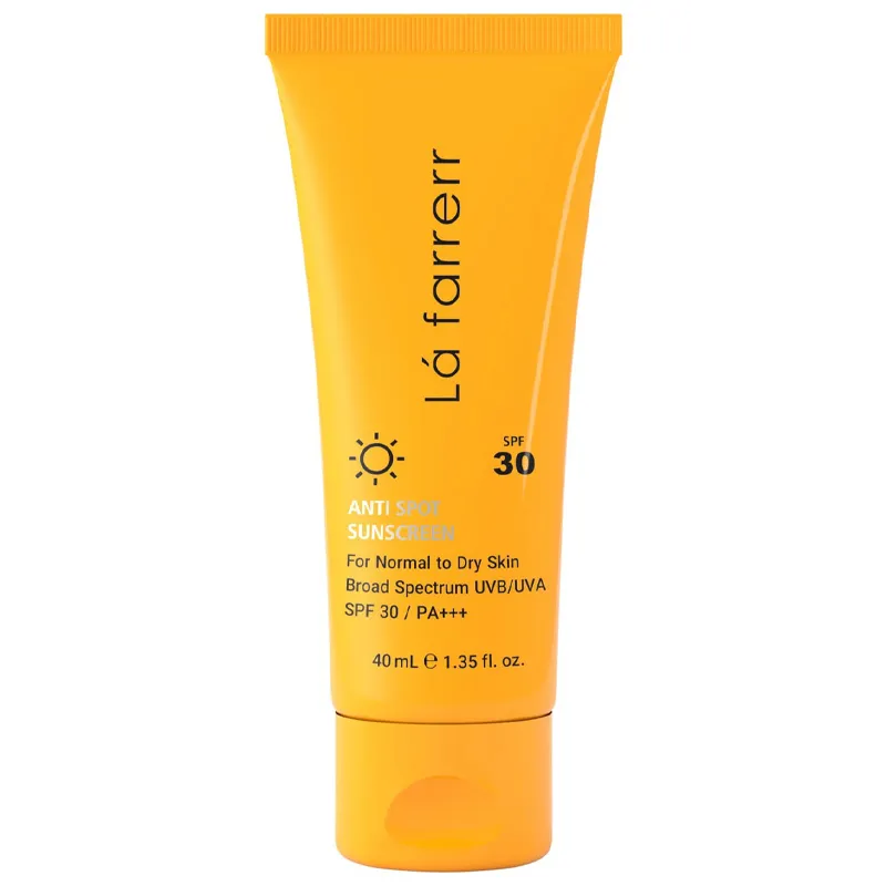 کرم ضد آفتاب و ضد لک بی رنگ لافارر مدل SPF30 مناسب پوست خشک 2