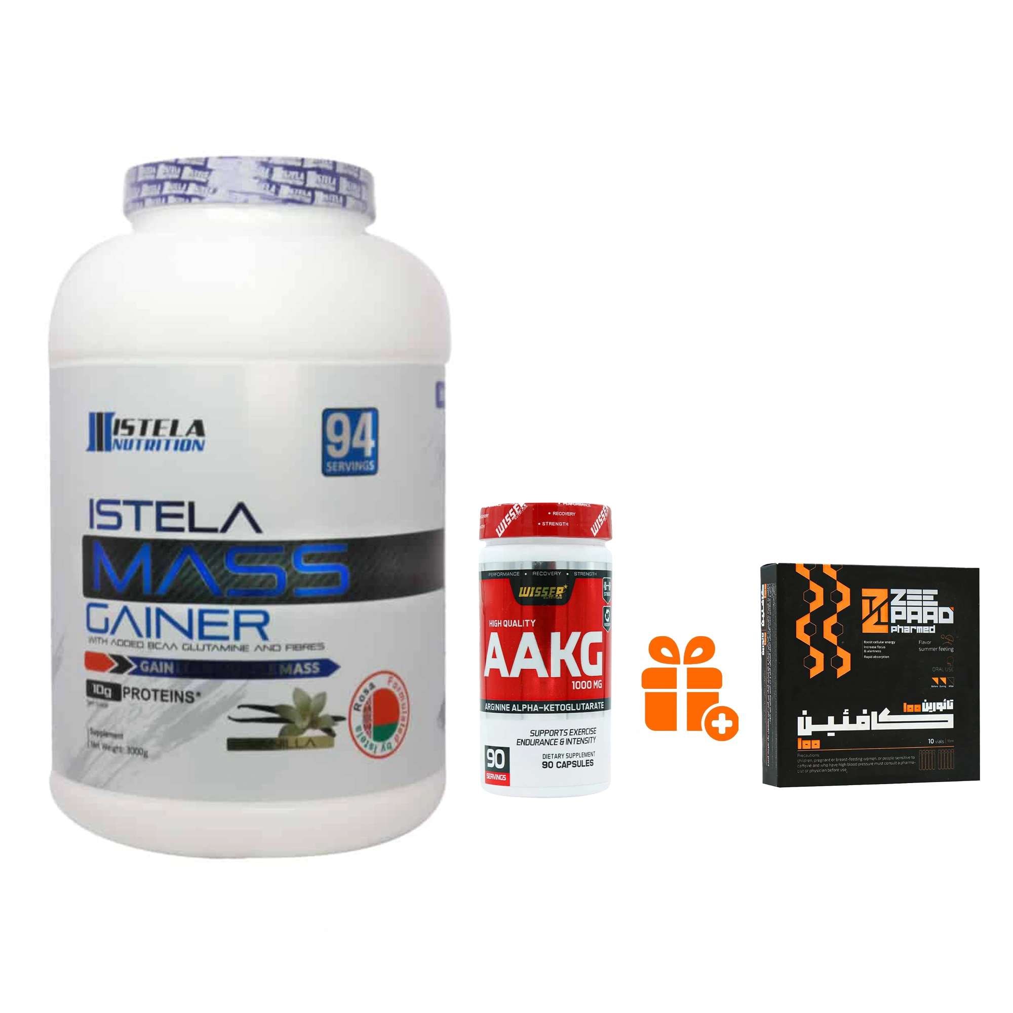 مس گینر استلا + ای ای کی جی ویثر 1000 + هدیه کافئین تائورین زی پاد