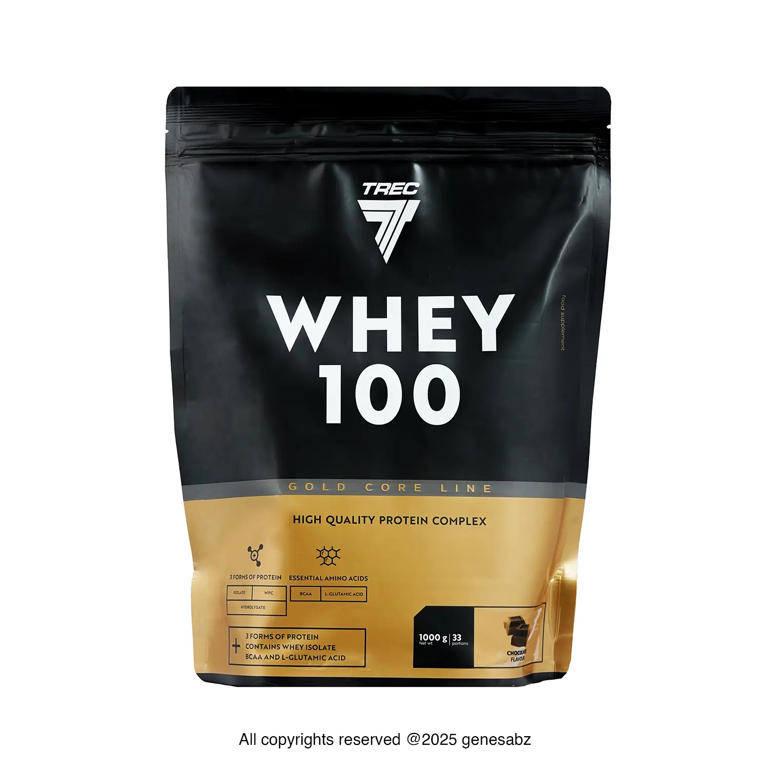 پودر کیسه ای پروتئین وی 100 گلد کر لاین ترک نوتریشن