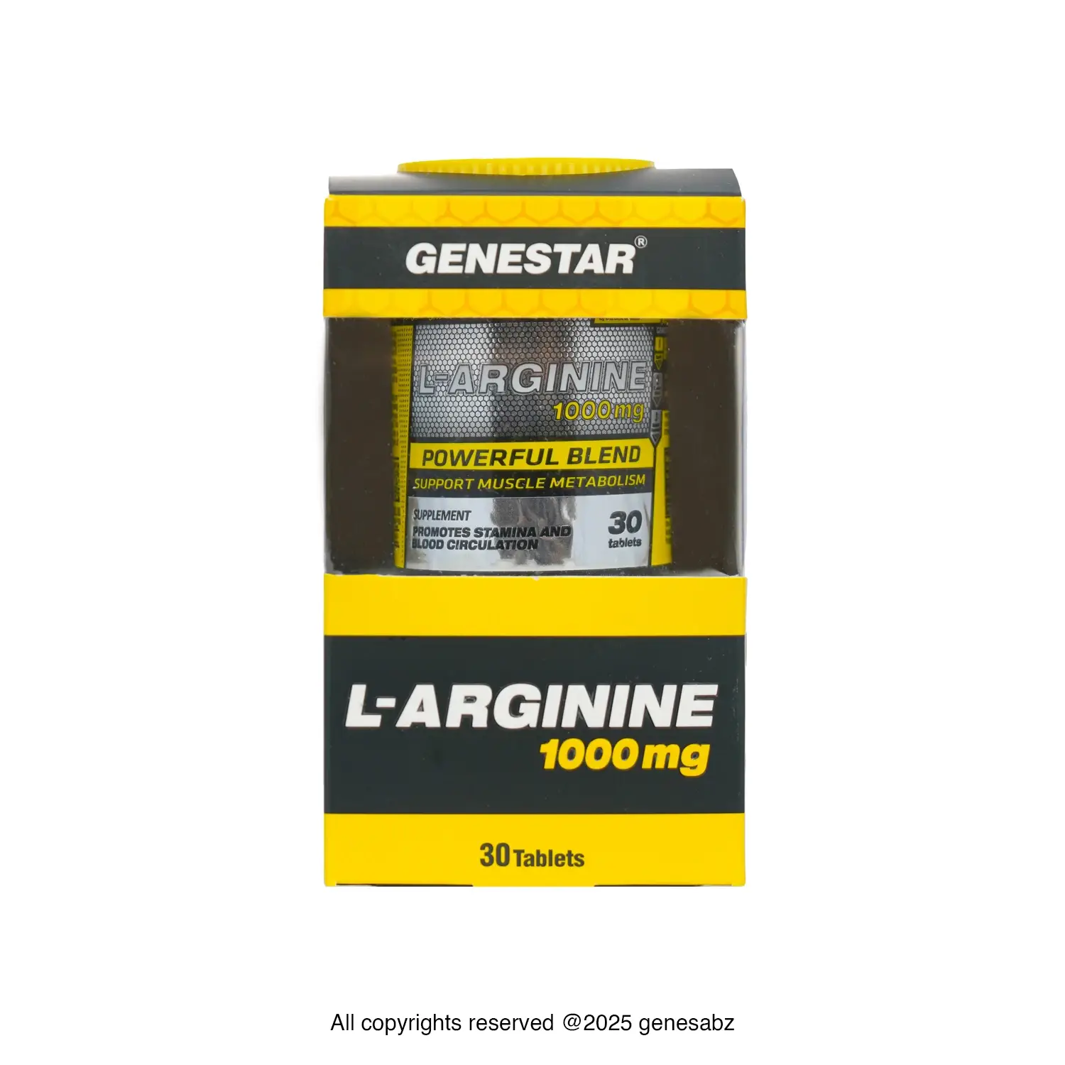 قرص ال آرژنین 1000 میلی گرم ژن استار بسته 30 عددی 0