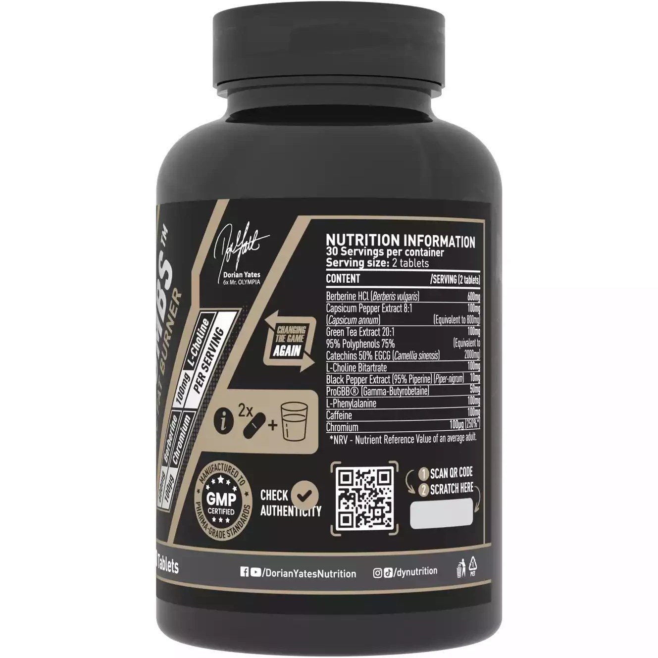 قرص فت برنر بلک بمب دوریان یتس (دی وای | DY) بسته 60 عددی 0