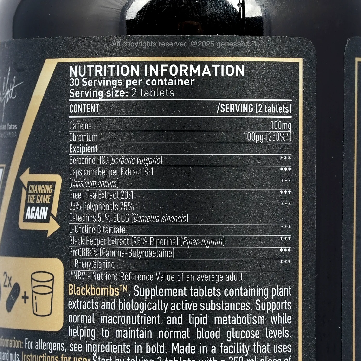 قرص فت برنر بلک بمب دوریان یتس (دی وای | DY) بسته 60 عددی 1