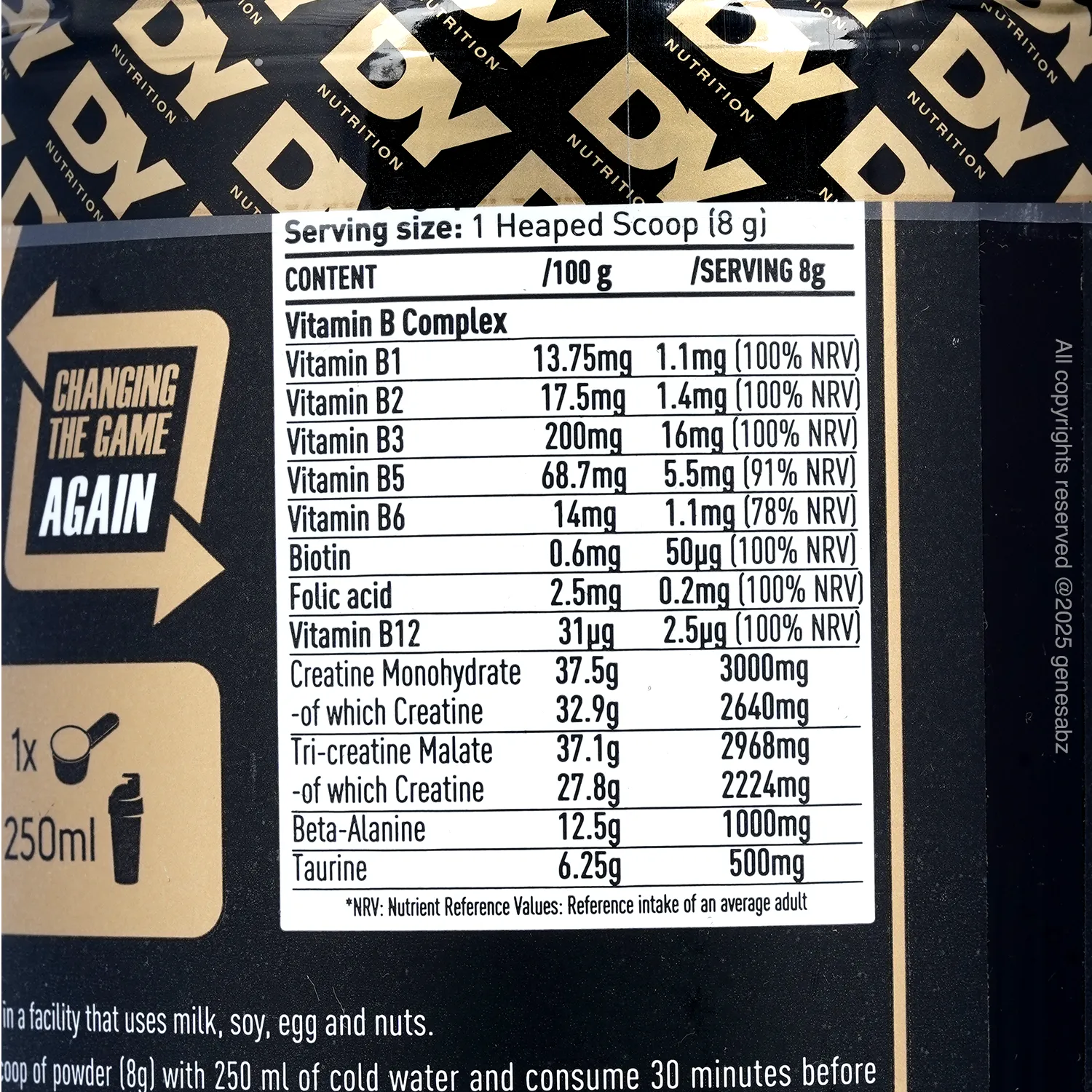 پودر کراتین ترکیبی دوریان یتس (دی وای | DY) 316 گرمی 2