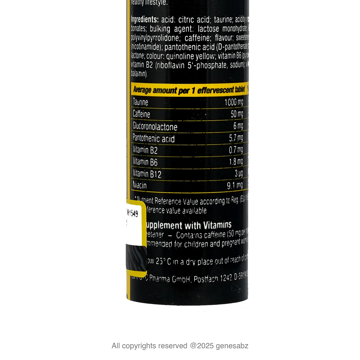 قرص جوشان انرژی یوروویتال 1