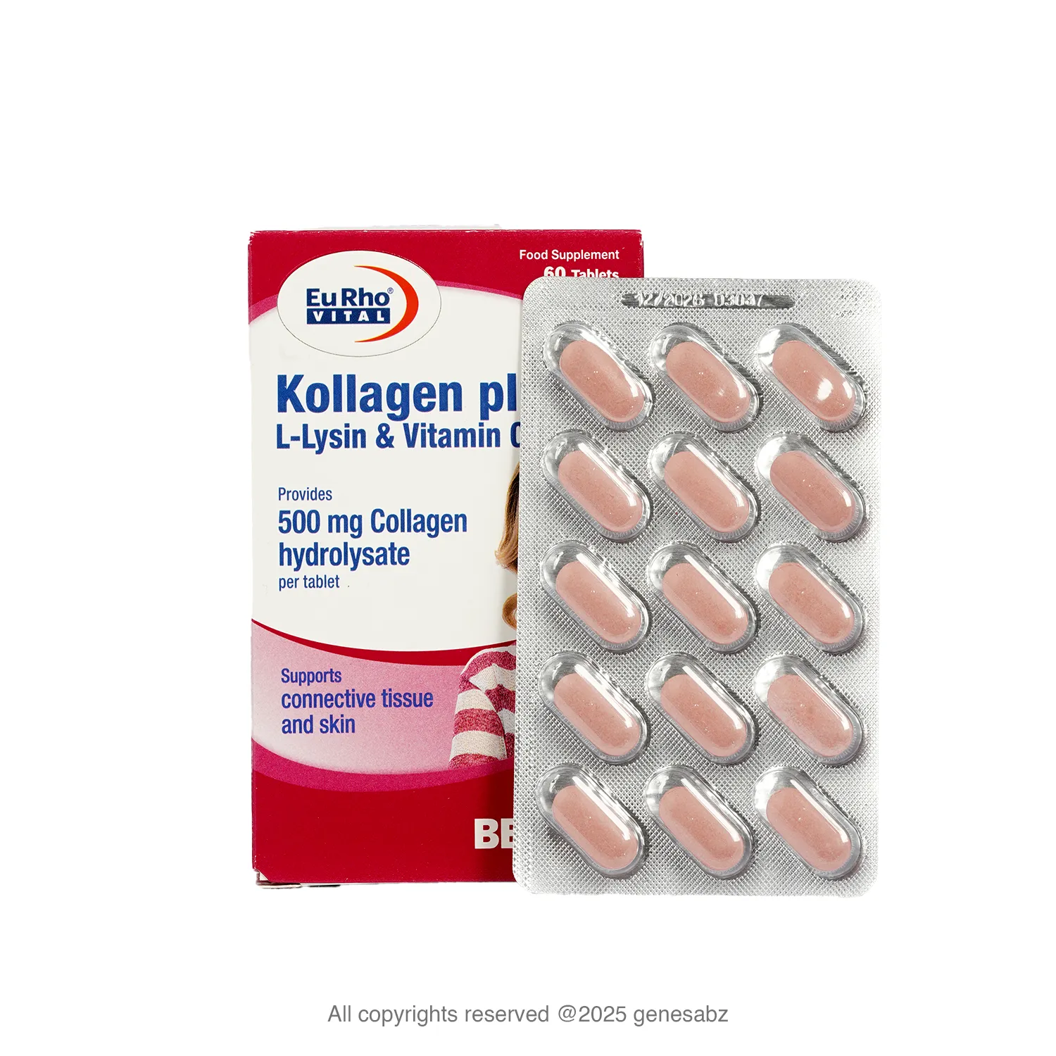 کلاژن پلاس ال لیزین و ویتامین C یوروویتال