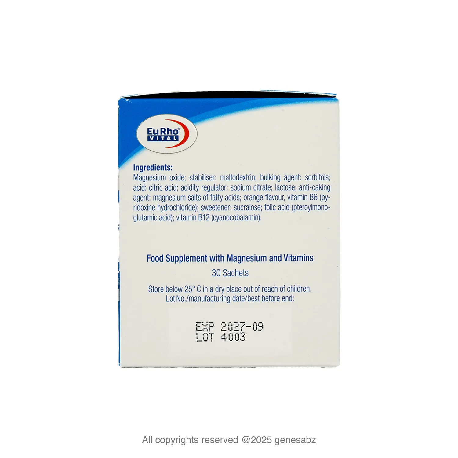 ساشه منیزیم 400 یوروویتال 1