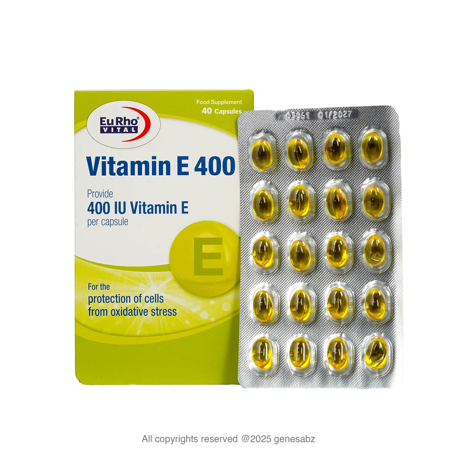 کپسول نرم ویتامین ای 400 یوروویتال