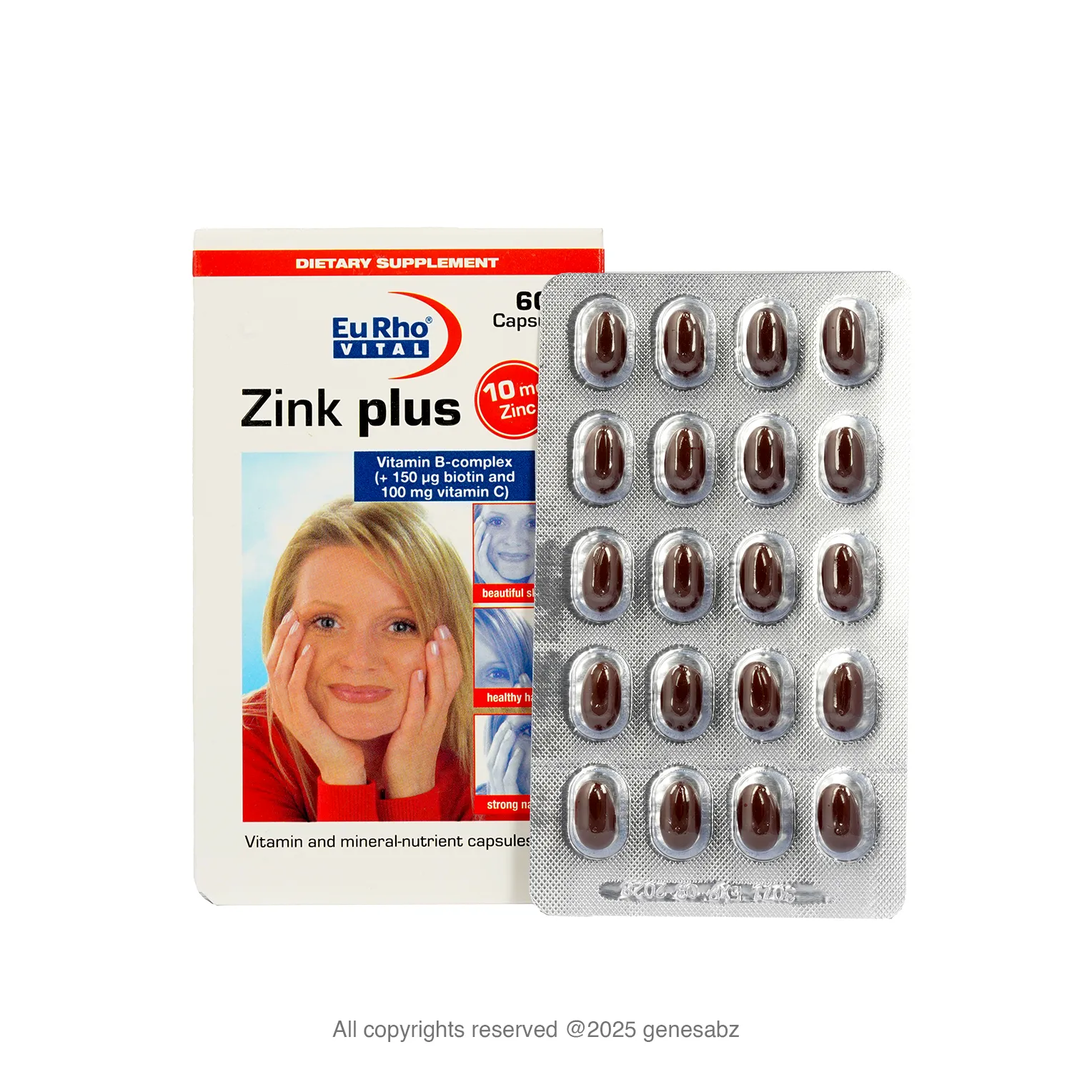 کپسول زینک پلاس 60 عددی یوروویتال