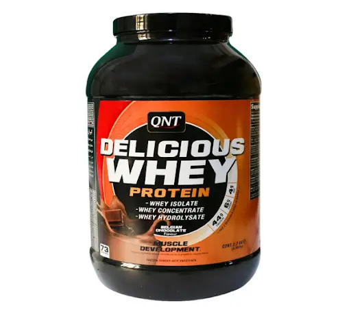 دلیشز وی QNT + کراتین ژن استار + هدیه: اسپری مردانه Bad Boy بادی کر 0