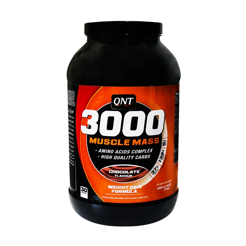 ماسل مس 3000کیو ان تی 4500 گرم + هدیه: کپسول مولتی ویتامین اکتیو اسپرت ژن استار 1