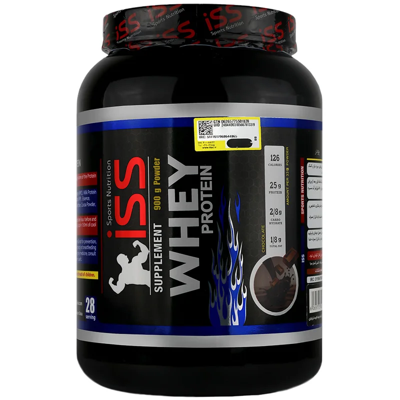 پروتئین وی 900 گرمی آی اس اس + هدیه: قرص مولتی ویتامین مینرال کارن 0