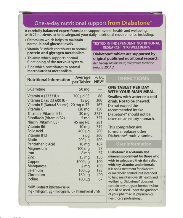 قرص دیابتون ویتابیوتیکس بسته 30 عددی 0