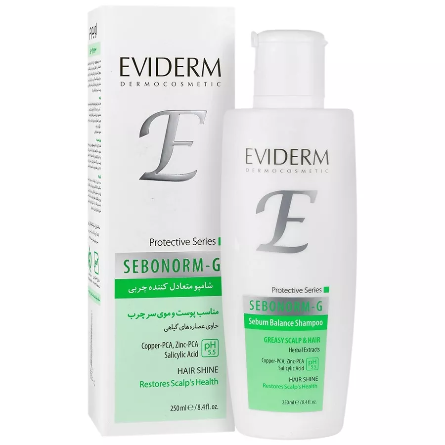 شامپو متعادل کننده چربی سبونورم دی اویدرم ۲۵۰ میلی لیتر