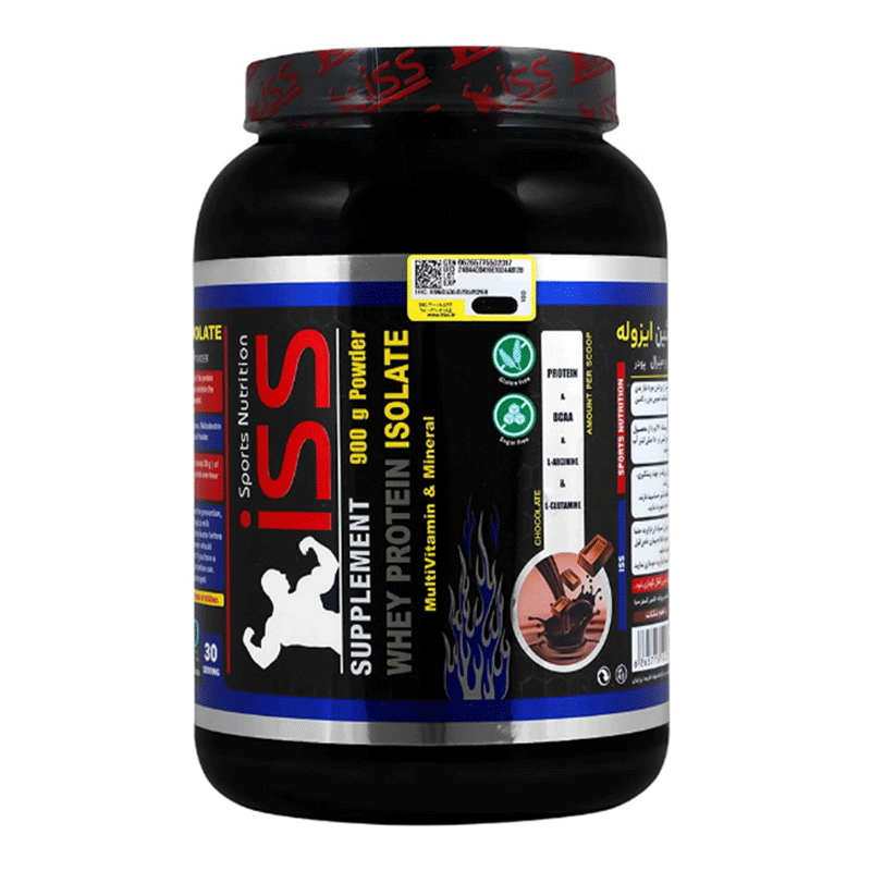 پودر پروتئین وی ایزوله و مولتی ویتامین مینرال آی اس اس وزن ۹۰۰ گرم