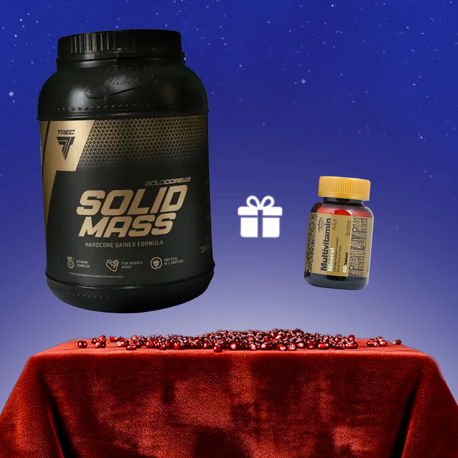 پودر سولید مس گلد ترک نوتریشن وزن 3000 گرم + هدیه: قرص مولتی ویتامین مینرال کارن