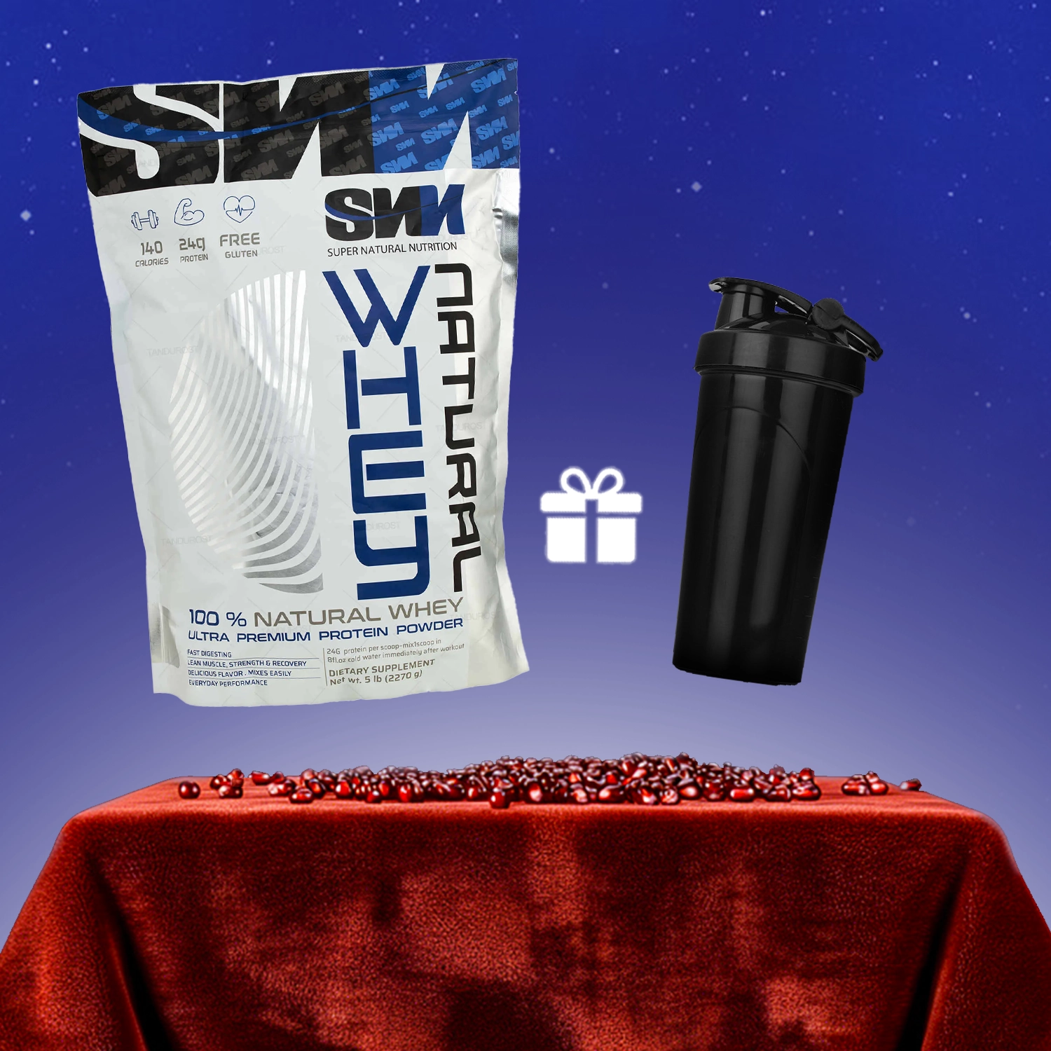 پروتئین وی کیسه ای اس ان ان وزن 2270 گرم + هدیه:  شیکر