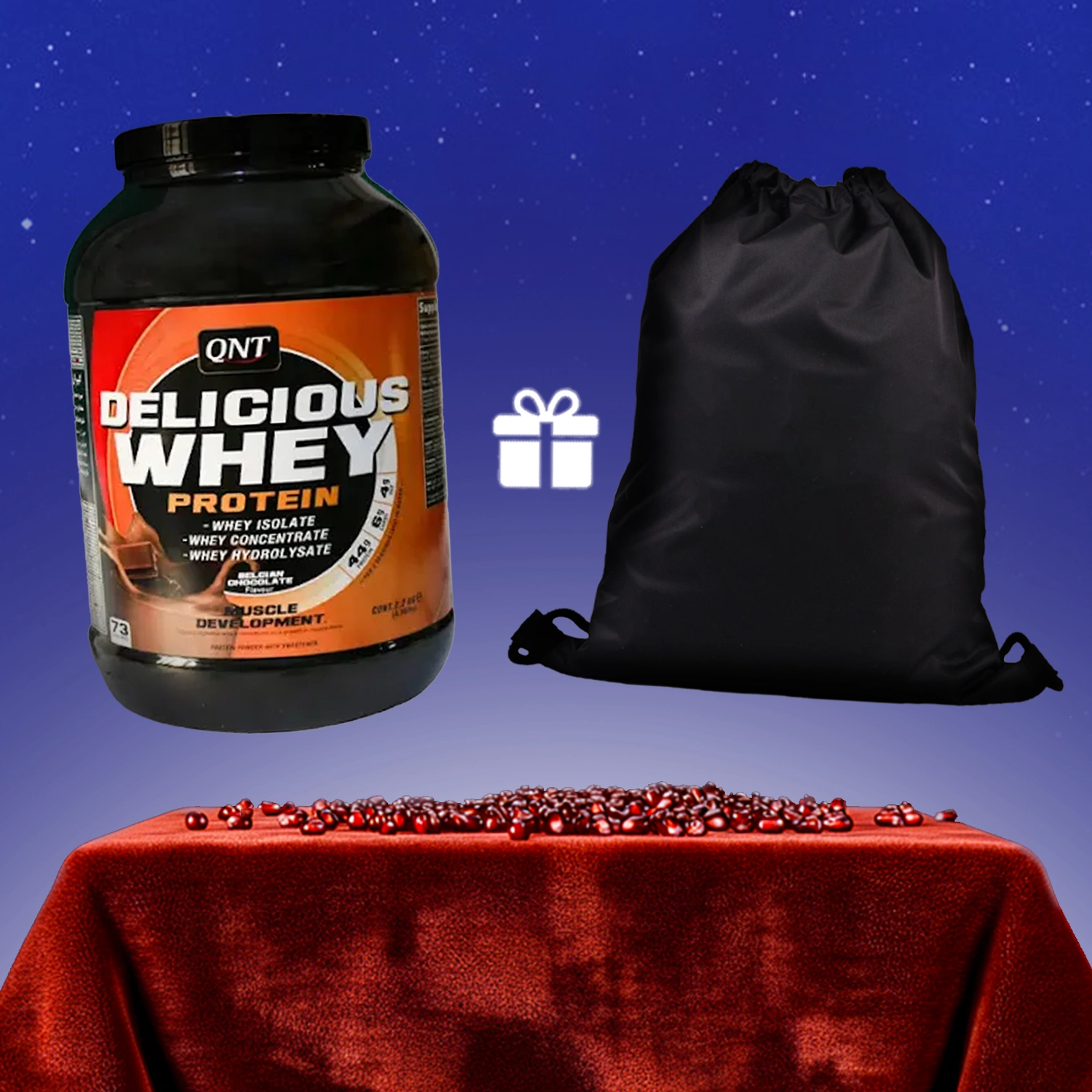 دلیشز وی کیو ان تی وزن 2200 گرم + هدیه: شوز بگ