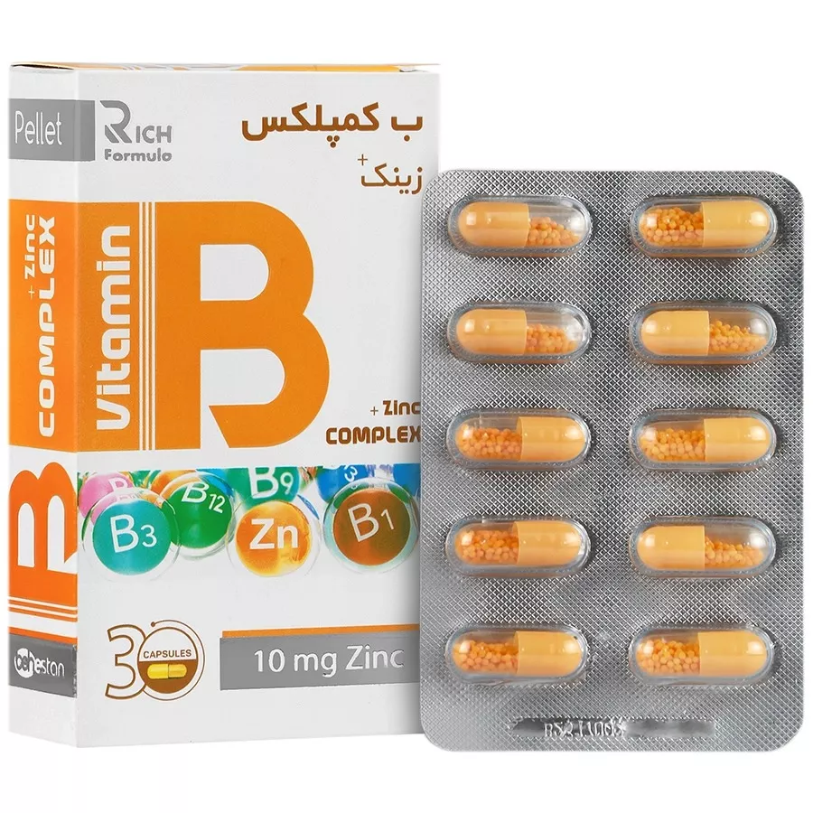 کپسول ب کمپلکس ویتامین ث ریچ فرمولا بهستان ۳۰ عدد