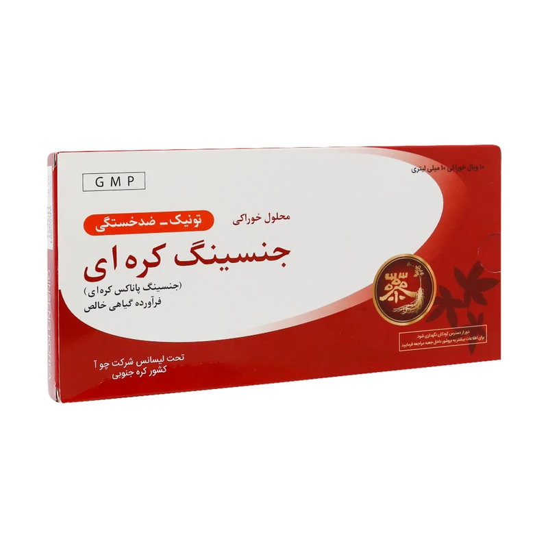 محلول خوراکی جینسینگ کره ای چوافارم بسته 10 عددی