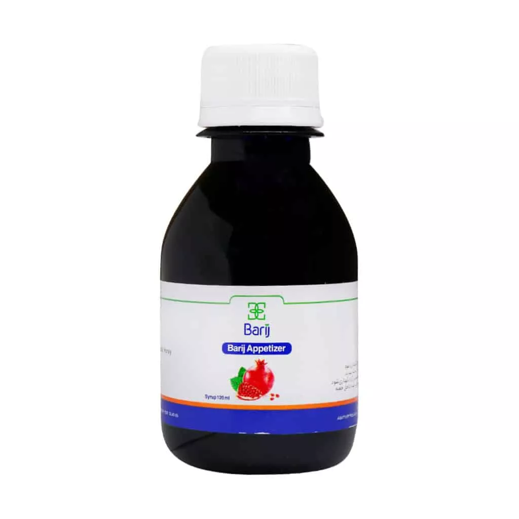 شربت اشتها آور بزرگسالان باریج اسانس حجم 120 میلی لیتر 0
