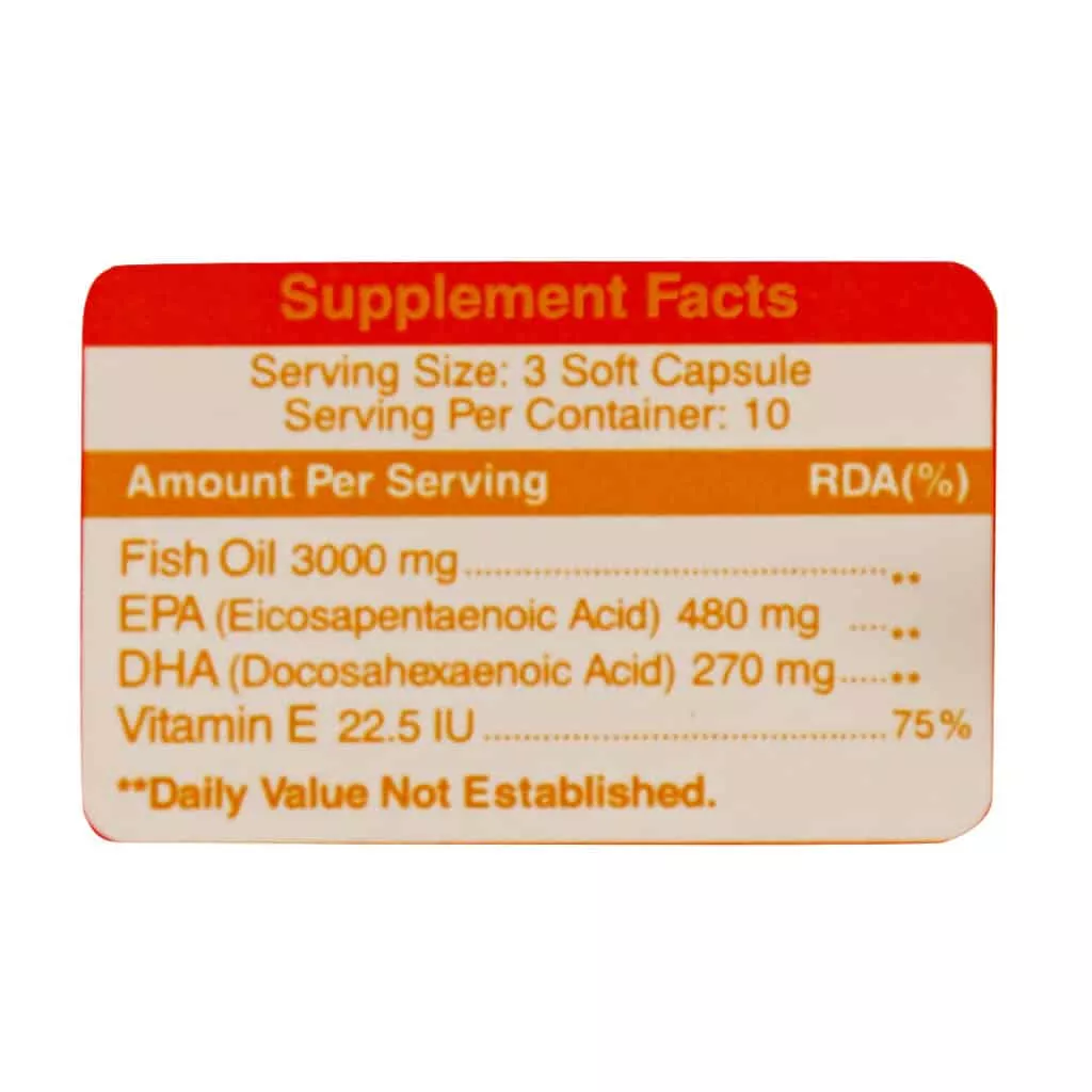 کپسول نرم امگا 3 1000 میلی گرم باریویتال بسته 30 عددی 2