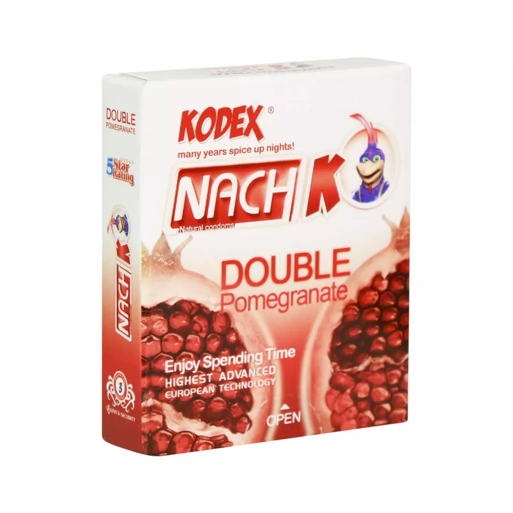 کاندوم کدکس مدل Double Pomegranate بسته 3 عددی