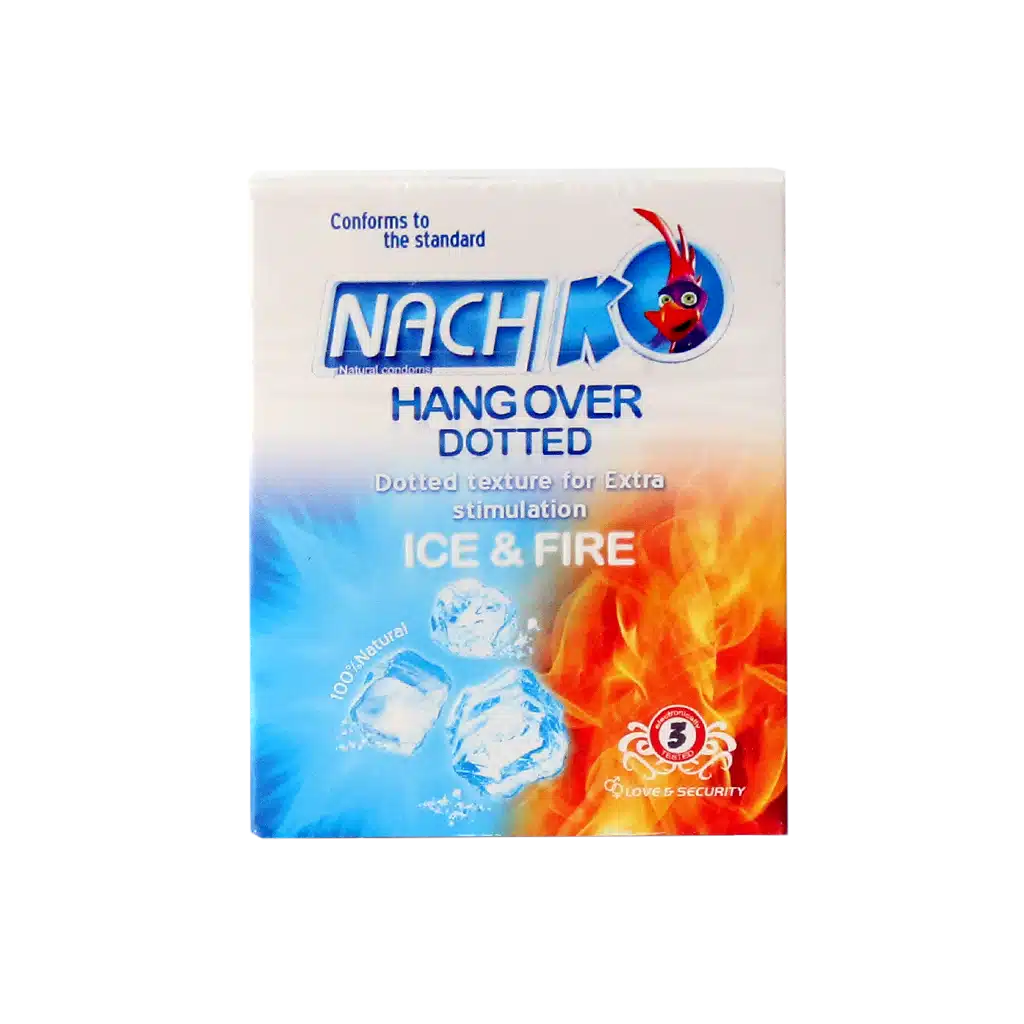 کاندوم خاردار کدکس مدل هنگ اور یخ و آتش بسته ۳ عددی