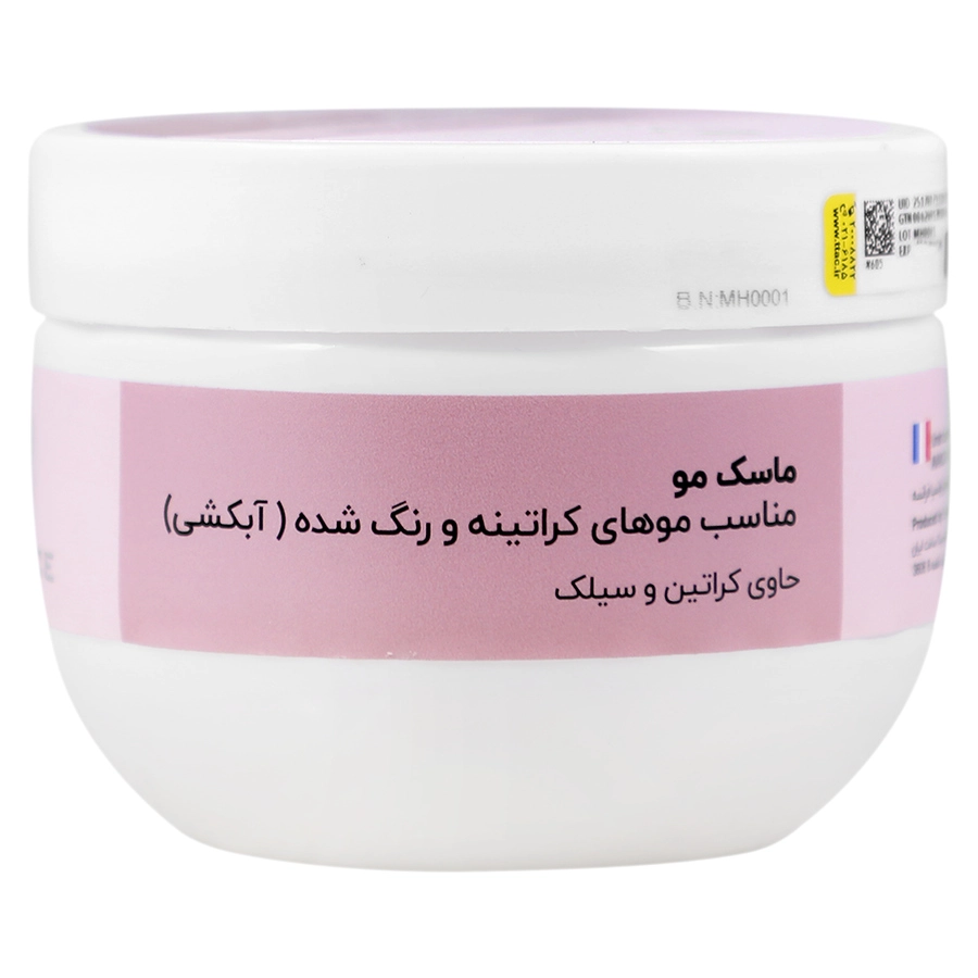 ماسک مو داخل حمام بیزانس مناسب موهای کراتینه و رنگ شده حجم 300 میلی لیتر