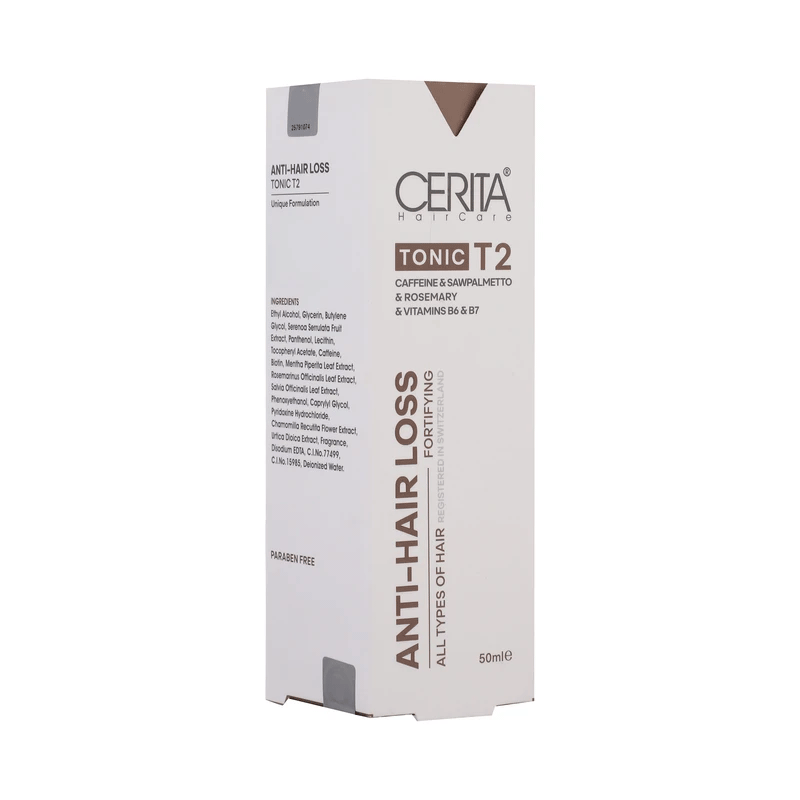 تونیک ضد ریزش و تقویت کننده مو سریتا مدل T2 مناسب انواع مو حجم 50 میلی لیتر 1