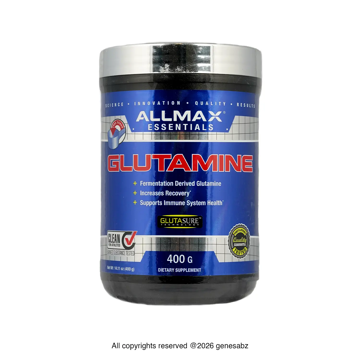 پودر گلوتامین آلمکس وزن 400 گرم