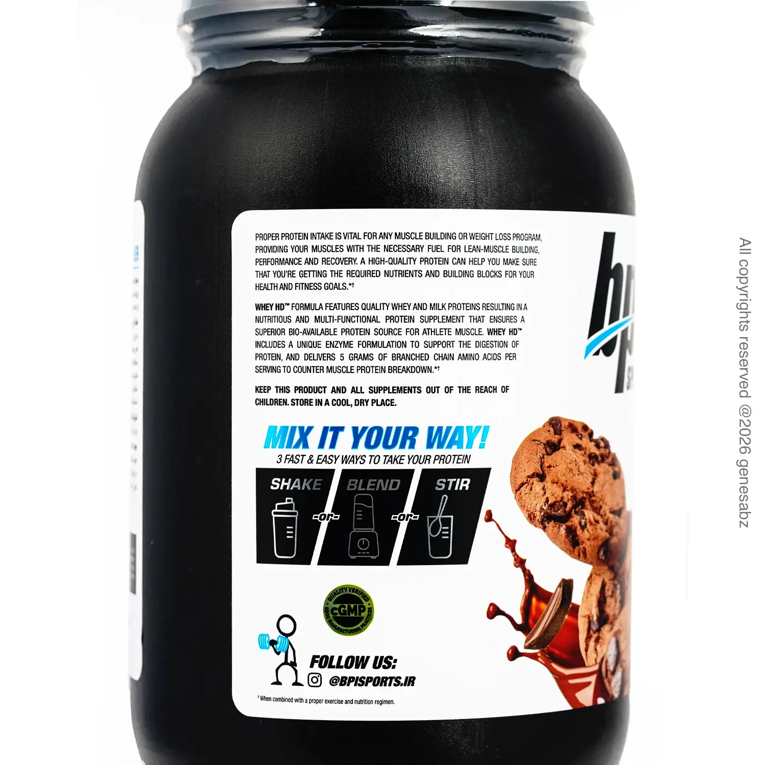 پودر پروتئین وی اچ دی بی پی آی اسپرت وزن 798 گرم 0