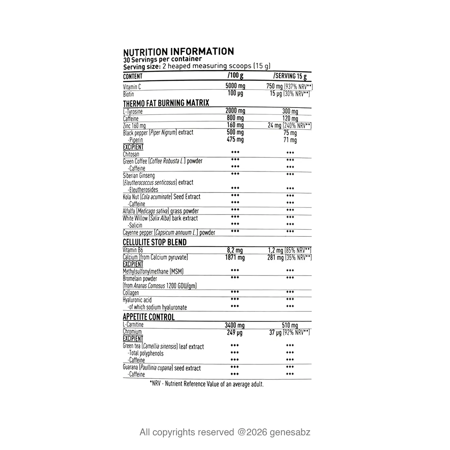 پودر اسلندر انتی سلولیت و فت برنر دوریان یتس (دی وای | DY) 450 گرمی 6
