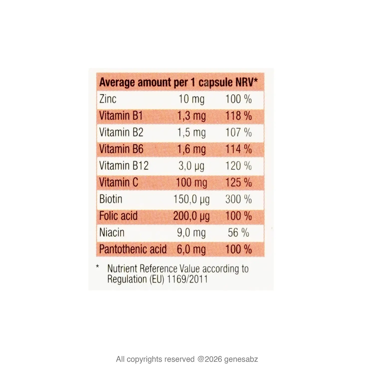 کپسول زینک پلاس یوروویتال بسته 60 عددی 0