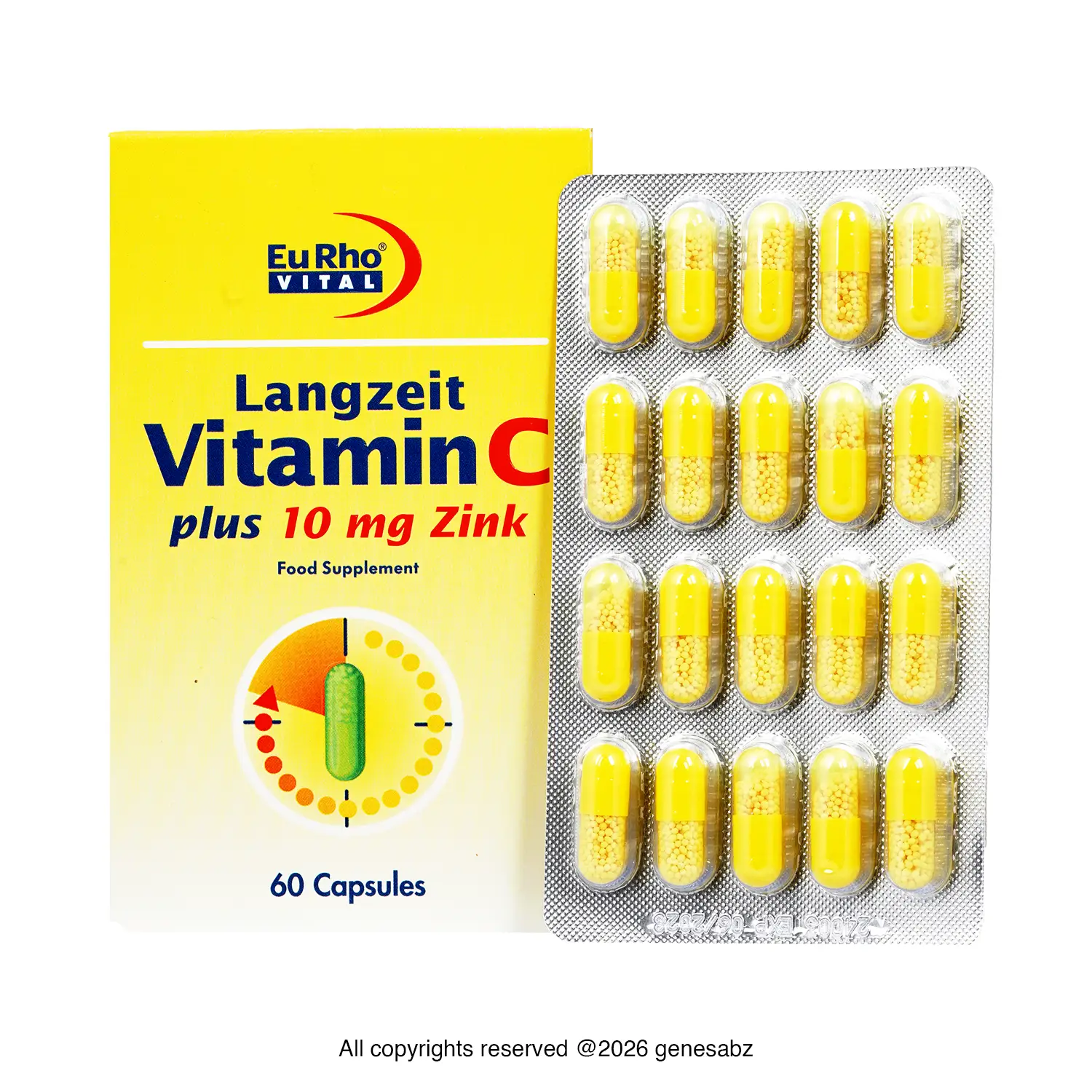 کپسول زینک ویتامین سی یوروویتال