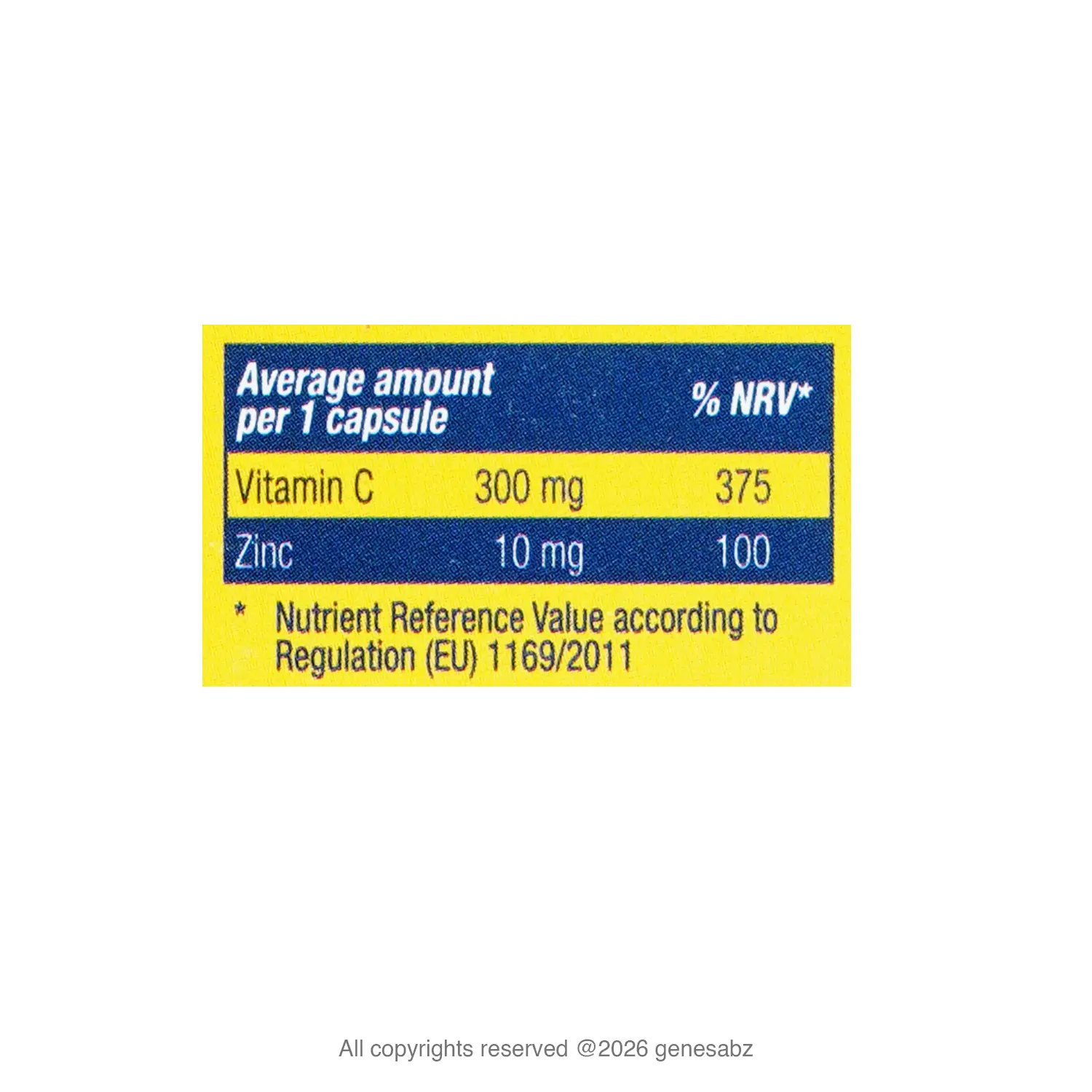 کپسول زینک ویتامین سی یوروویتال 2