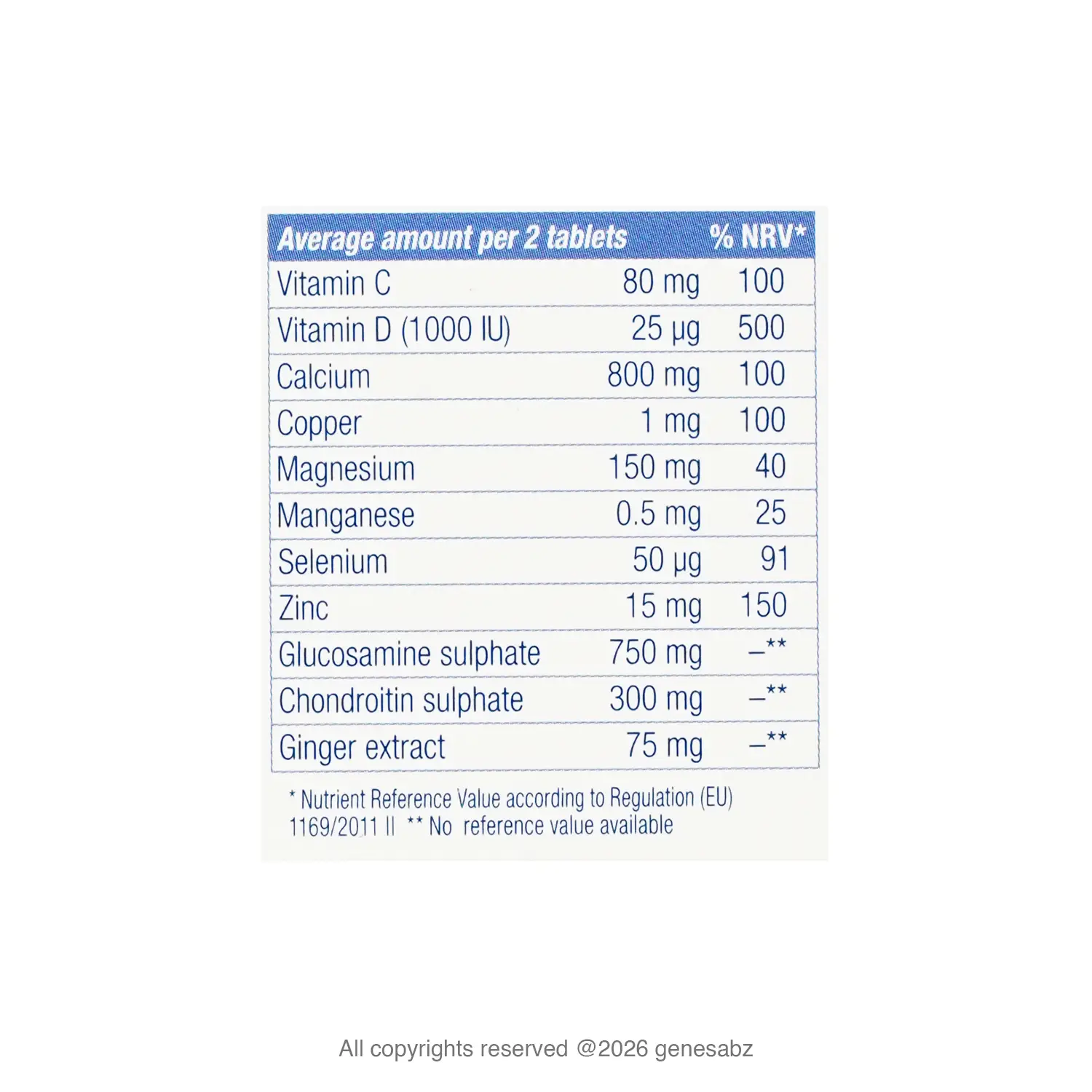 قرص استئوپلاس یوروویتال بسته ۴۵ عددی 2