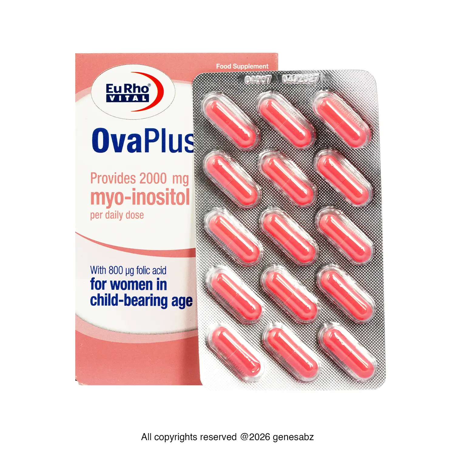 کپسول اوا پلاس یوروویتال بسته 60 عددی