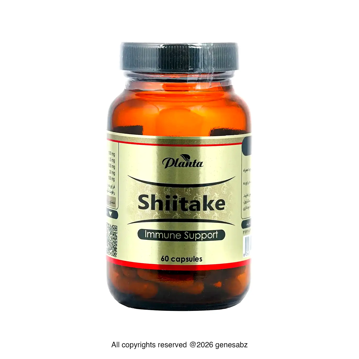 کپسول شیتاکه 60 عددی پلانتا