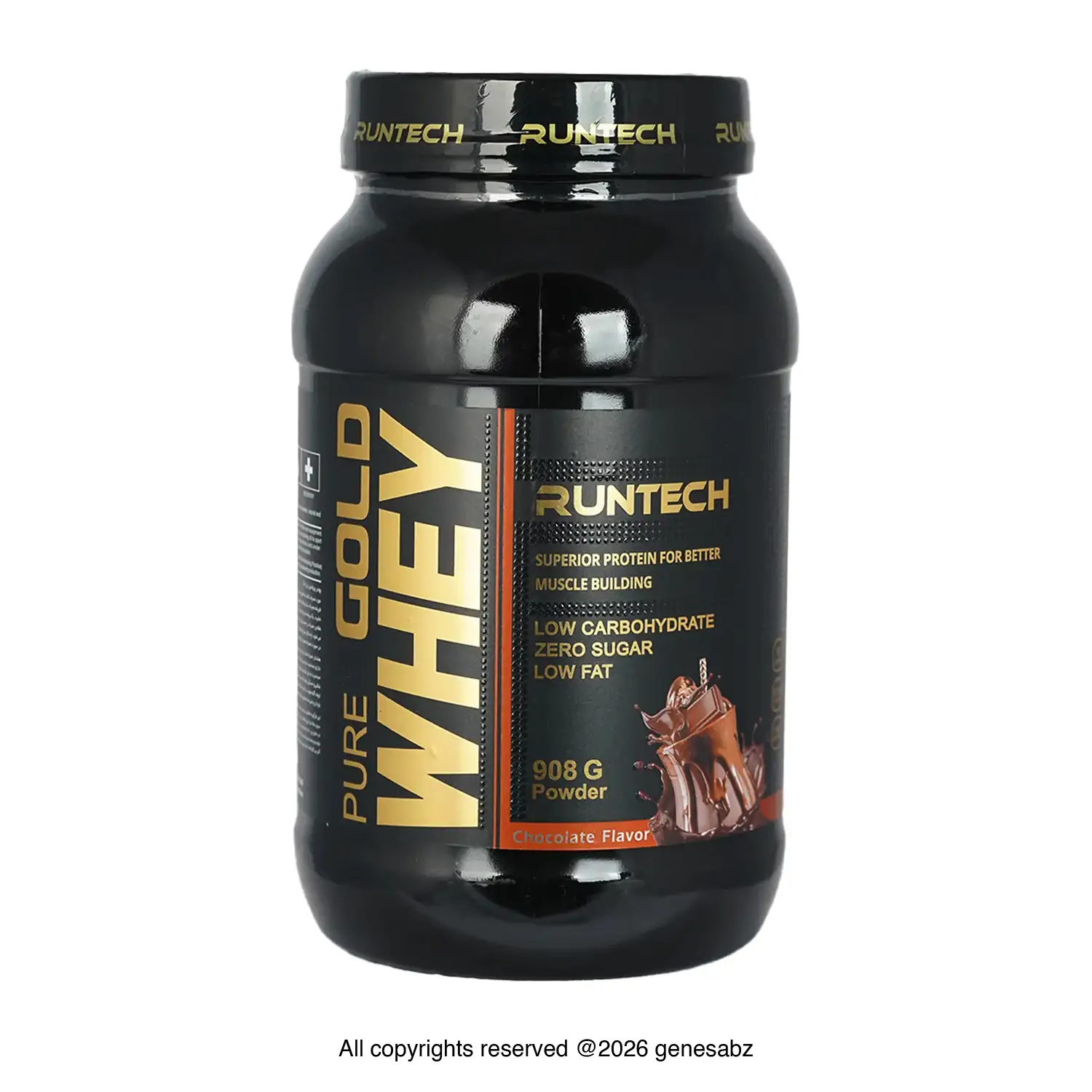 پودر پروتئین وی گلد رانتک وزن 908 گرم