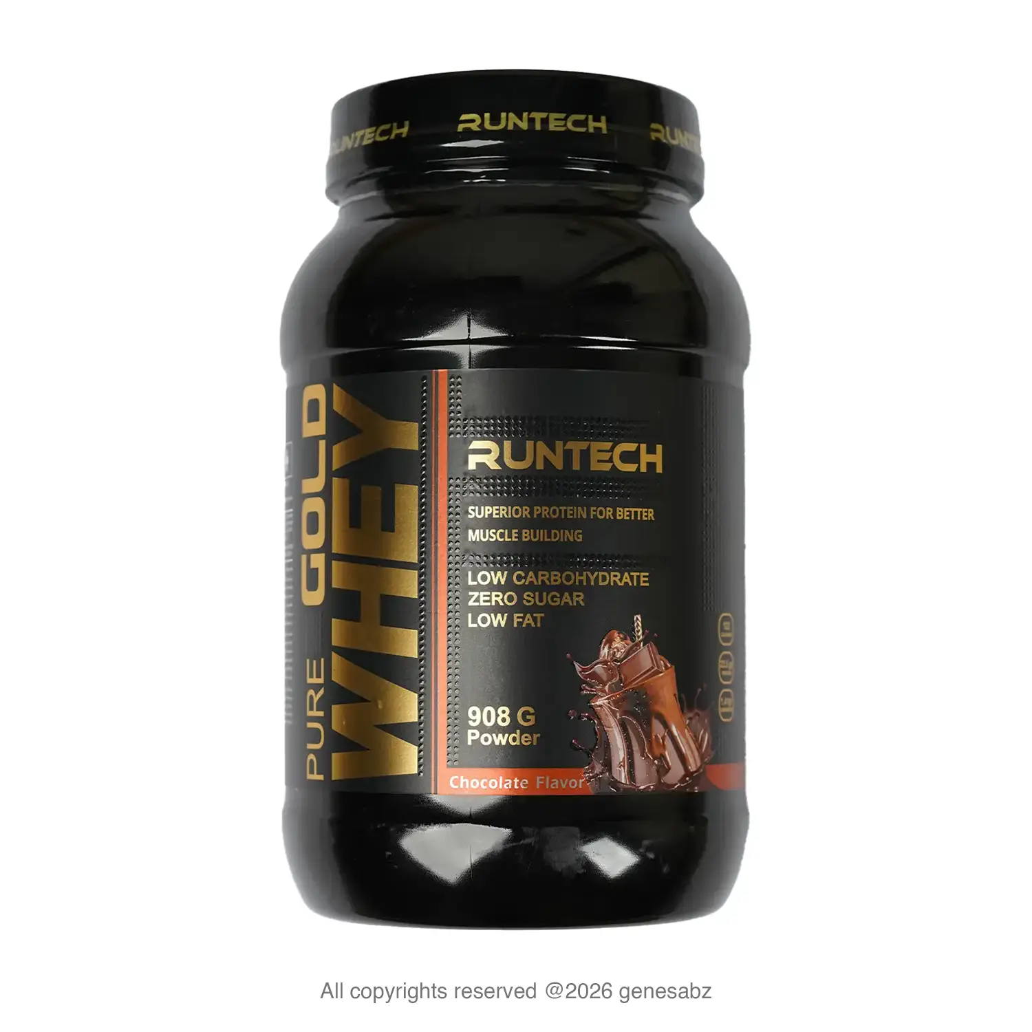 پودر پروتئین وی گلد رانتک وزن 908 گرم 0