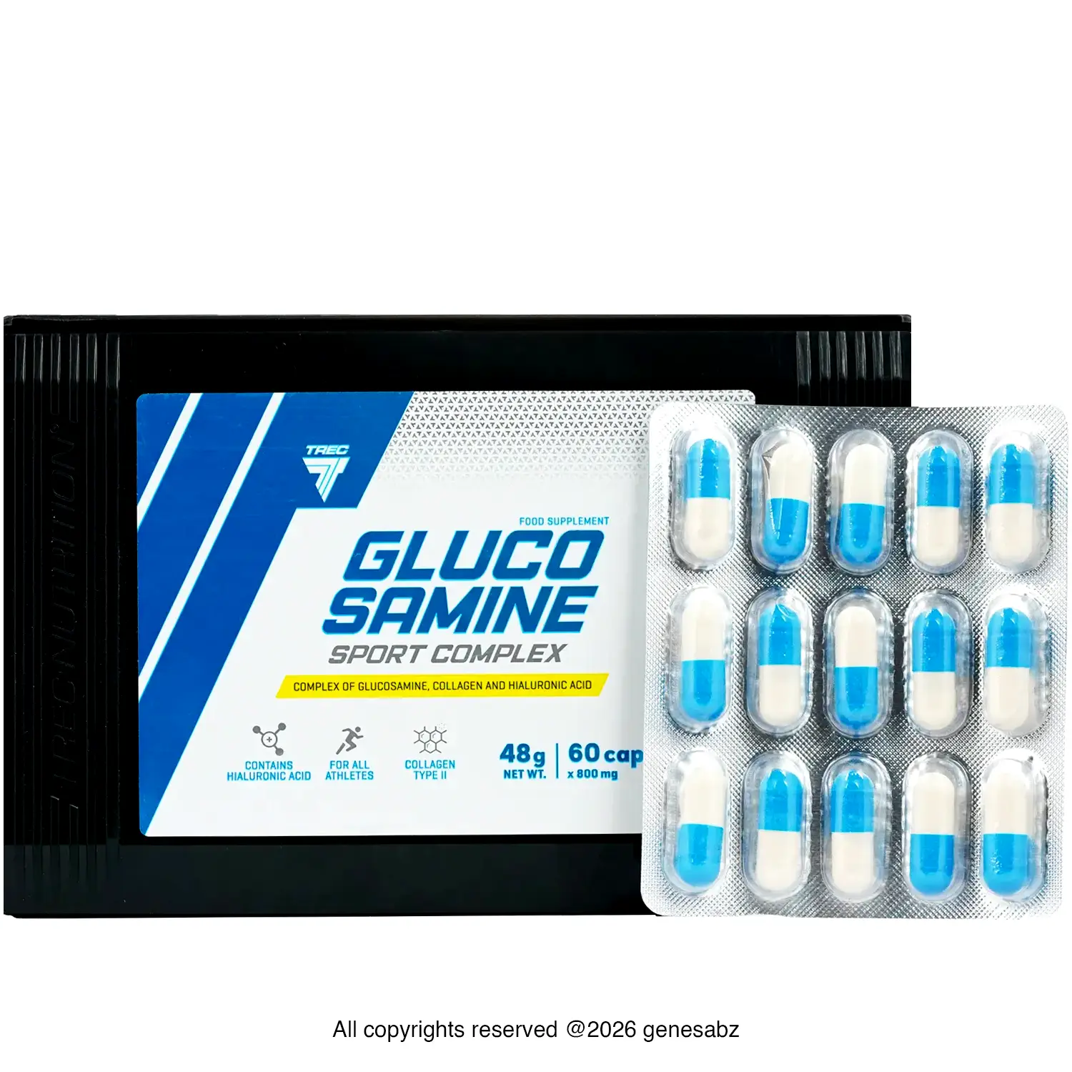 گلوکزامین اسپورت کمپلکس ترک 60 عددی