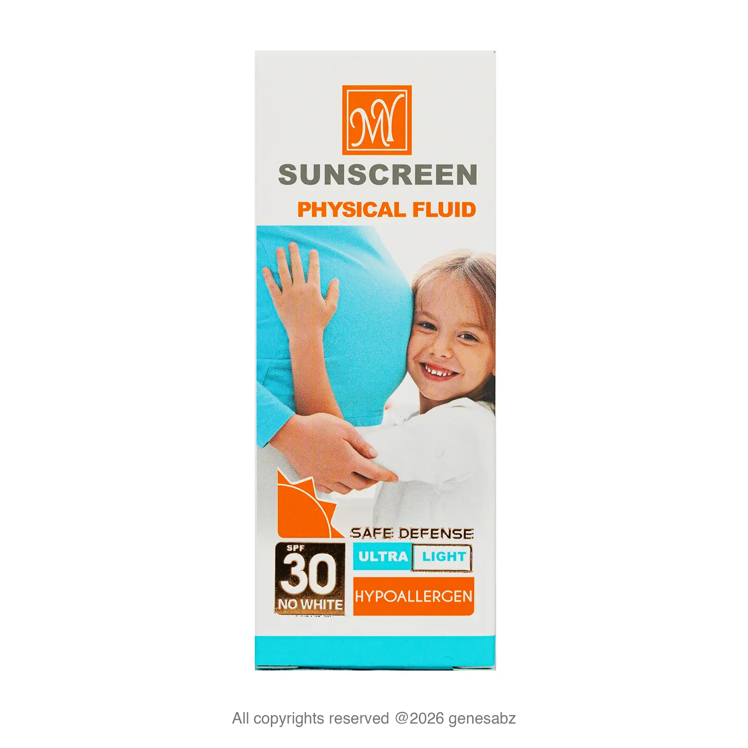 فلوئید ضد آفتاب بی‌رنگ مای SPF 30 مدل فیزیکال مناسب انواع پوست حجم 50 میلی‌ لیتر 0